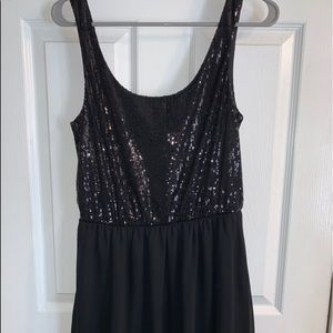 Black Sequin Dress